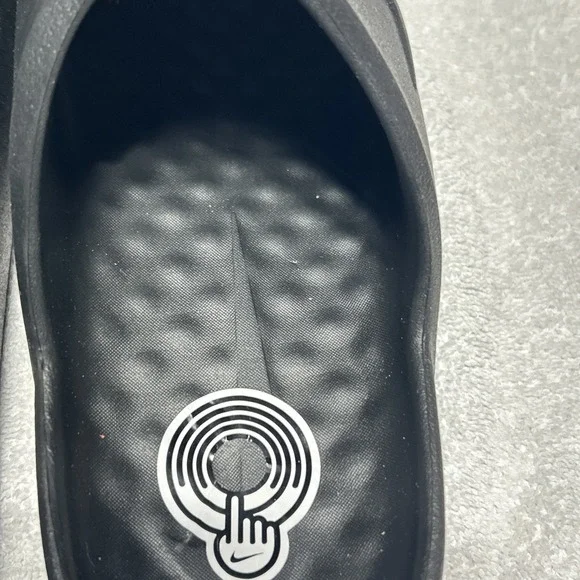 Nike Calm Slides Men's Size 9 / Women's 10 Black/Black New With Tags - Picture 5 of 6